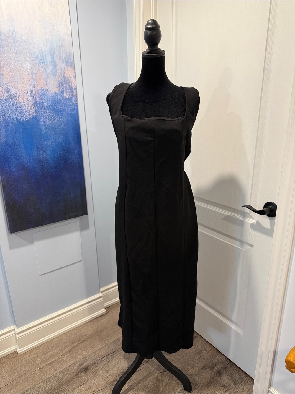 Boohoo Black Halter Neck Midi Dress